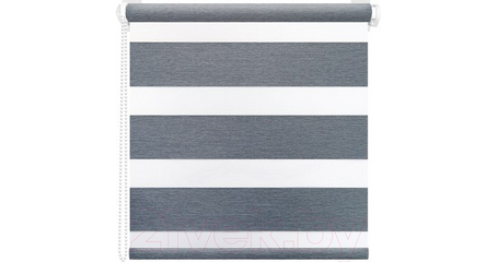 Рулонная штора День-Ночь графит 160