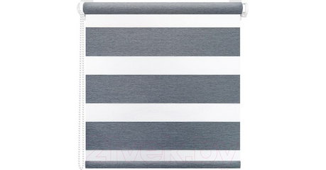 Рулонная штора День-Ночь графит 160